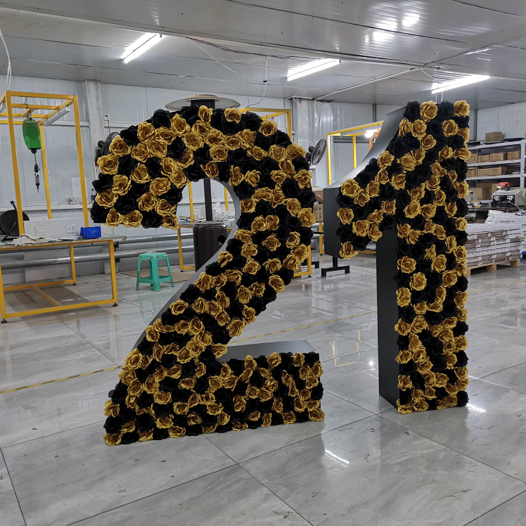 21 Floral Marquee Numbers