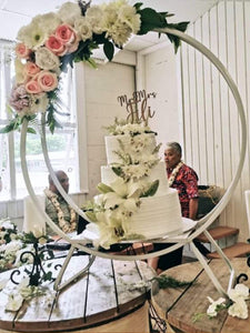 Custom Cake Stand With Floral