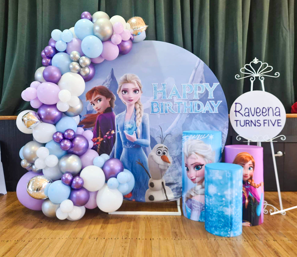 Frozen Backdrops – HU&CO Party Hire